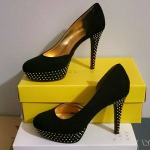 Gold studded 4inch + Stilleto Pump Shoes